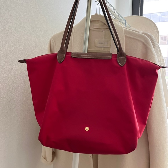 Longchamp Red Tote Bag - Picture 5 of 7